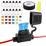 Celepoir 12 Pièces Porte Fusible 16AWG, Porte Fusible