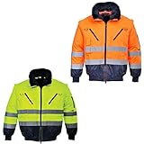 Portwest Blouson pilote 3 en 1 haute visibilité, Couleur:
