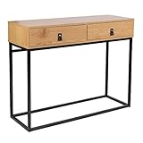 HOME DECO FACTORY Bois Et Metal Abbott Mobilier Table