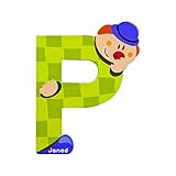 Janod – j04557 Clown Lettre P - Coloris Aléatoire