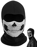 JEXOWIQ Cagoule tête de mort,Décorations d'Halloween,Masque