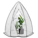 VOUNOT Serre en Film Plastique pour Balcon, Jardin,