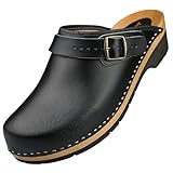 APREGGIO Sabots Homme en Bois – Clogs Ergonomiques