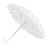 Mumusuki Blanc Dentelle Parapluie Artisanat Fleurs
