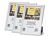 3-B Set de 3 pièces Cadres JENA - Blanc - 15x21 cm
