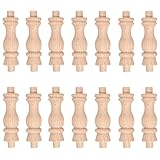 Aiminjey Lot de 20 broches de balustre en bois brut