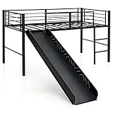 COSTWAY Lit Mezzanine Enfants, Lit Mezzanine 1 Personne