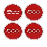 4 Pièces Autocollants Cache Moyeux pour Fiat 500 Abarth
