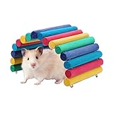Duokon Hamster en Bois Pont Arc-en-Suspension Suspension