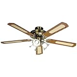 Farelek Baleares Ventilateur de plafond 132 cm Brun