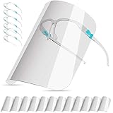 salipt Visière de Protection,avec 12 Masques Antibuée