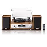 Lenco MC-160WD Chaîne stéréo avec Platine Vinyle -