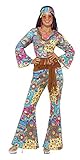 Smiffys Costume Peace and Love hippie, multi couleurs,