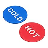 PATIKIL Etiquette Autocollante Eau Chaude/Froide, 10