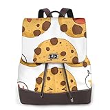 Apbdffjnf Chip Cookies Print Sac à dos en cuir pour