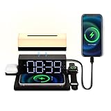 5 en 1 Charg Induction,15 W Chargeur pour iphone Induction,Chargeur