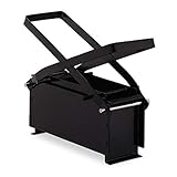 Relaxdays Presse briquette de Papier, Acier; pour Blocs,