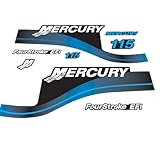 XRmarine Décalques pour moteur hors-bord Mercury 115