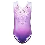 ZNYUNE Fille Justaucorps Gymnastique Danse Multicolor