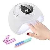 Lampe UV Sèche Ongles, Flammee 168W Séçhoir Professionnel
