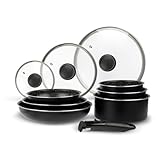 Sitram 713499 Batterie de Cuisine Aluminium 10 Pièces