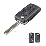 Clé de Voiture à Distance Flip pour Peugeot 207 307