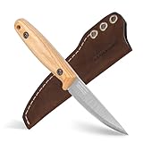couteau Finn Lite Puukko à lame fixe en acier carbone