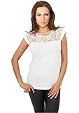 Urban Classics Top Laces T-Shirt pour Femme, Blanc,