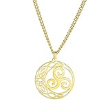VASSAGO Collier avec pendentif rond en forme de nœud
