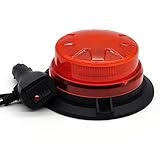 AnTom Gyrophare Magnetique Orange LED, 12V-24V Jaune
