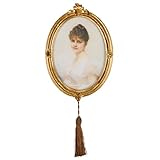 SDlumeiy Cadre photo vintage ovale en résine - Cadre