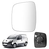 Verre de Rétroviseur Gauche Compatible avec Fiat Qubo