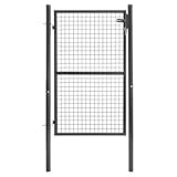 IDMarket - Portillon de jardin 105 x 150 cm en acier