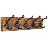 WEBI Porte Manteau Mural,5 Crochets En Fonte,Patère