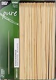 PAPSTAR #16658 Lot de 1000 brochettes en Bois de 20