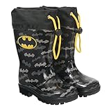 Bottes de Pluie Enfant Noir Gris Batman - Bottines