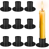 RDDAIPE 9 Pcs Bougeoir Noir, Φ2.5cm Candle Holder,