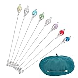 DELORIGIN 8 épingle à Chapeau de Sécurité Vintage de