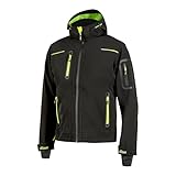 U-Power - Veste Softshell de Travail imperméable Noire
