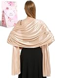 heekpek Satin Foulard Chale Femme Mariage Echarpes