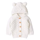 Borlai Cardigan tricoté chaud pour bébé fille garçon