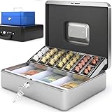 ACROPAQ Caisse à monnaie - Grande espace pour les Billets