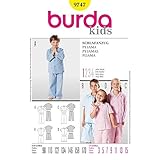 Burda B9747 Patron de Couture Pyjama 19 x 13 cm