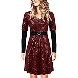 Bringbring_Robes Robe Femme de Cocktail Retro Élégant