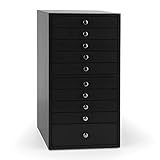 oneConcept Pompadour Armoire à bijoux (avec 10 tiroirs