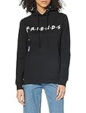 Friends Titles Sweat-Shirt À Capuche, Noir (Black Blk),
