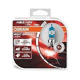 OSRAM NIGHT BREAKER LASER HB3, +150% de lumière en