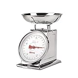 Girmi PS90 Balance de Cuisine Mécanique, Bol 1 L, Corps