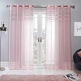 Sienna Latina Lot de 2 Rideaux à œillets en Voile à
