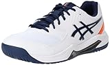 ASICS Homme Gel-Dedicate 8 Sneaker, White/Black, 42